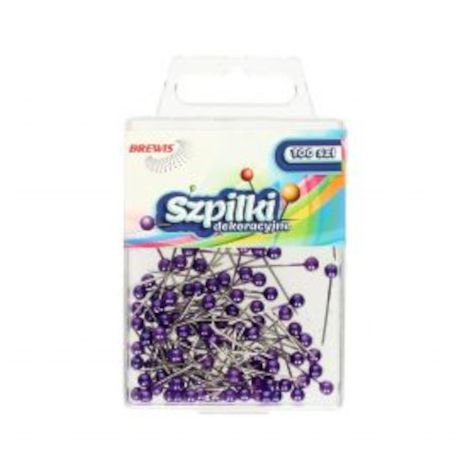 Szpilki Brewis 22mm Fioletowe, 100szt